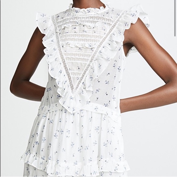 Rebecca Taylor Ruffle Floral Dress Size 2 - Picture 4 of 12